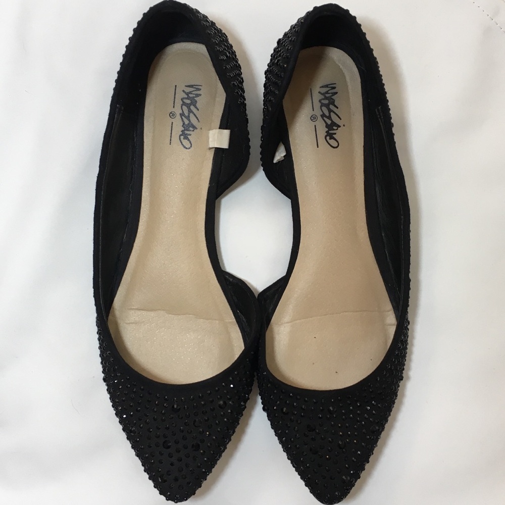 💕Rhinestone Studded Pointed Toe Flats💕